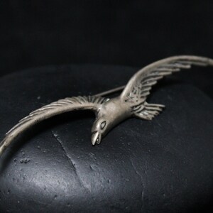 Sterling Silver Mexican Bird Brooch, Sterling Bird Pin, Sterling Silver Bird Eagle, Mexican Eagle Pin, Taxco Brooch, Sterling Taxco Pin,