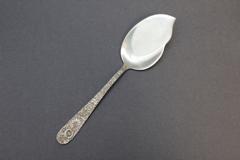 Sterling Repousse Serving Piece Sterling Silver S Kirk /& Son Repousse Jelly Server Sterling Silver Repousse Flatware Floral Sterling