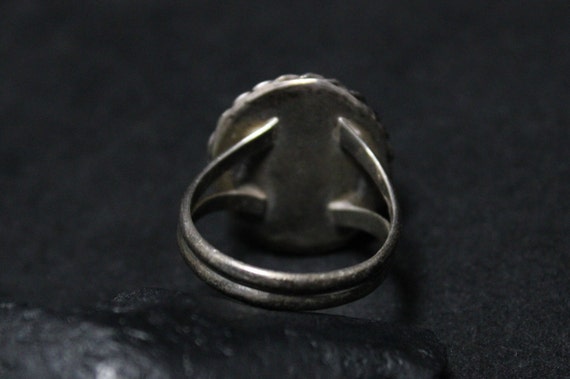 Sterling Silver Amazonite Boho Ring With Rope Bor… - image 5