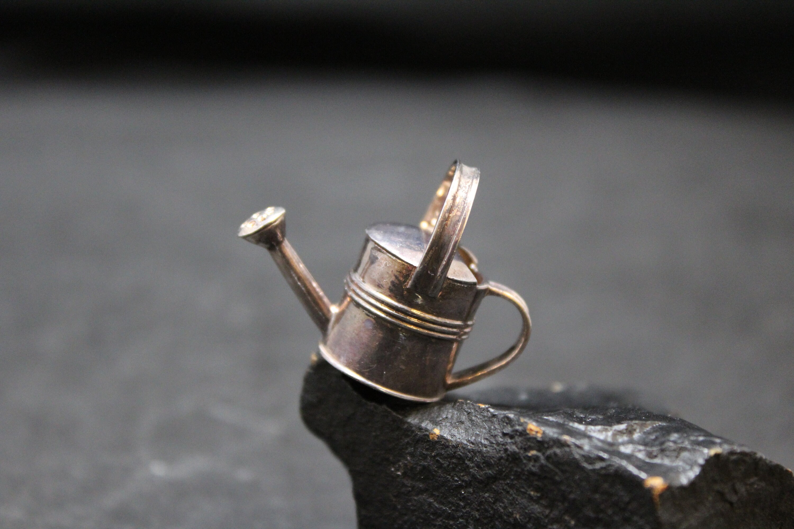 Mini Sterling Silver Watering Can Pendant, Sterling Silver Watering Can