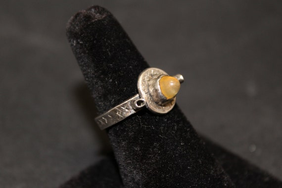 Bohemian Design Citrine Gem Silver Ring, Citrine … - image 2