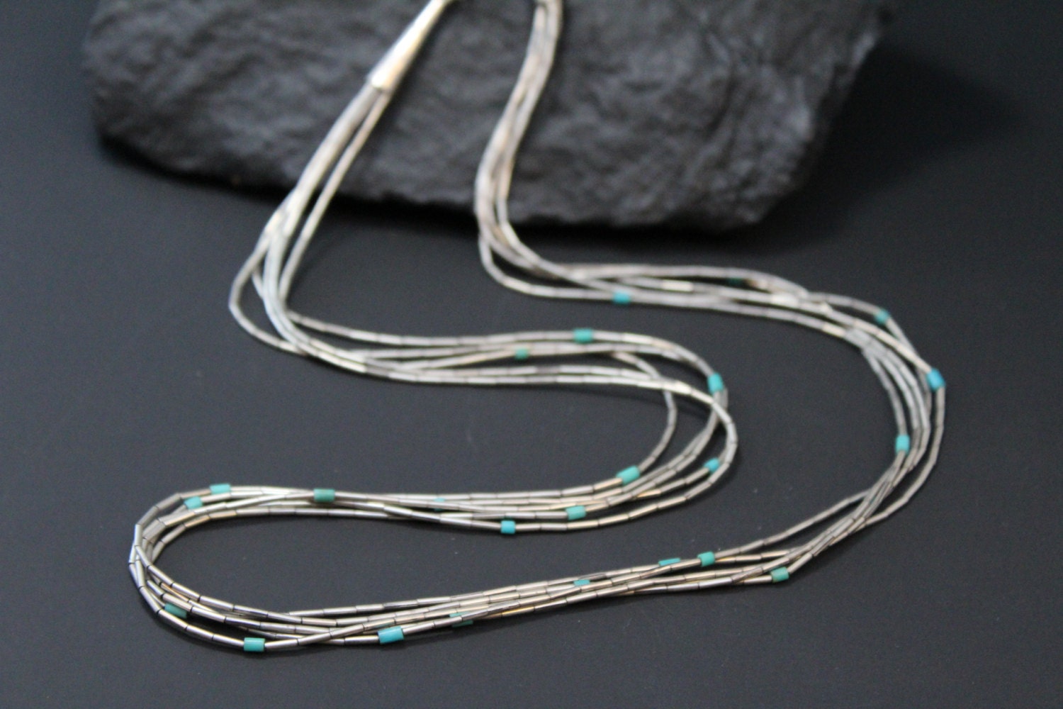 Navajo liquid silver necklace Clearance