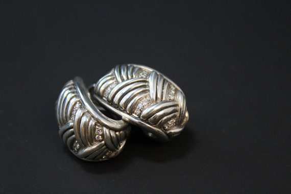 Scott kay beaded hoop earrings sale