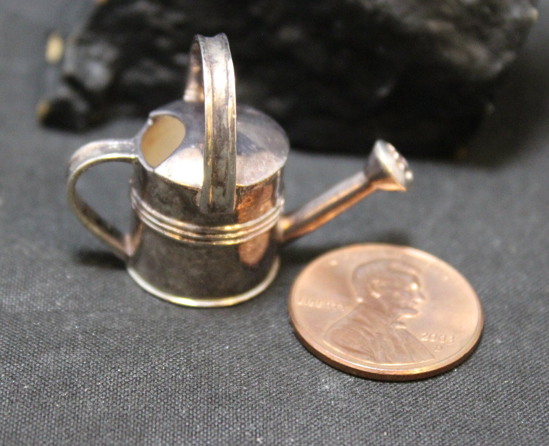 Mini Sterling Silver Watering Can Pendant, Sterling Silver Watering Can