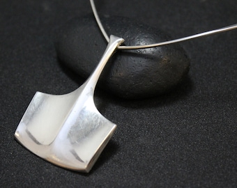 Sterling Silver Bjorn Sigurd Ostern for DAVID ANDERSON Thor's Hammer Necklace, David Anderson Sterling Jewelry, Scandinavian Sterling