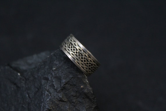 Sterling Silver Band Ring, Sterling Silver Pattern