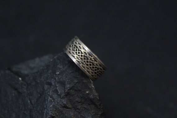Sterling Silver Band Ring, Sterling Silver Patterned Band Ring, Sterling Patterned Ring, Sterling Band Ring, Sterling