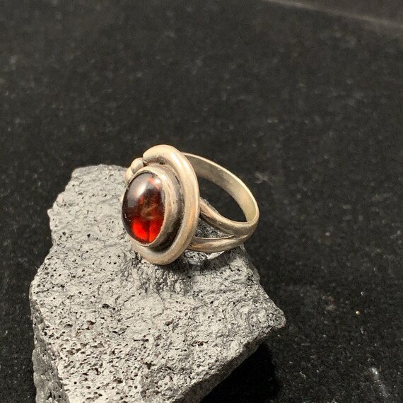 Extra Small Ring, Oval Gemstone Set in 925 Sterli… - image 2