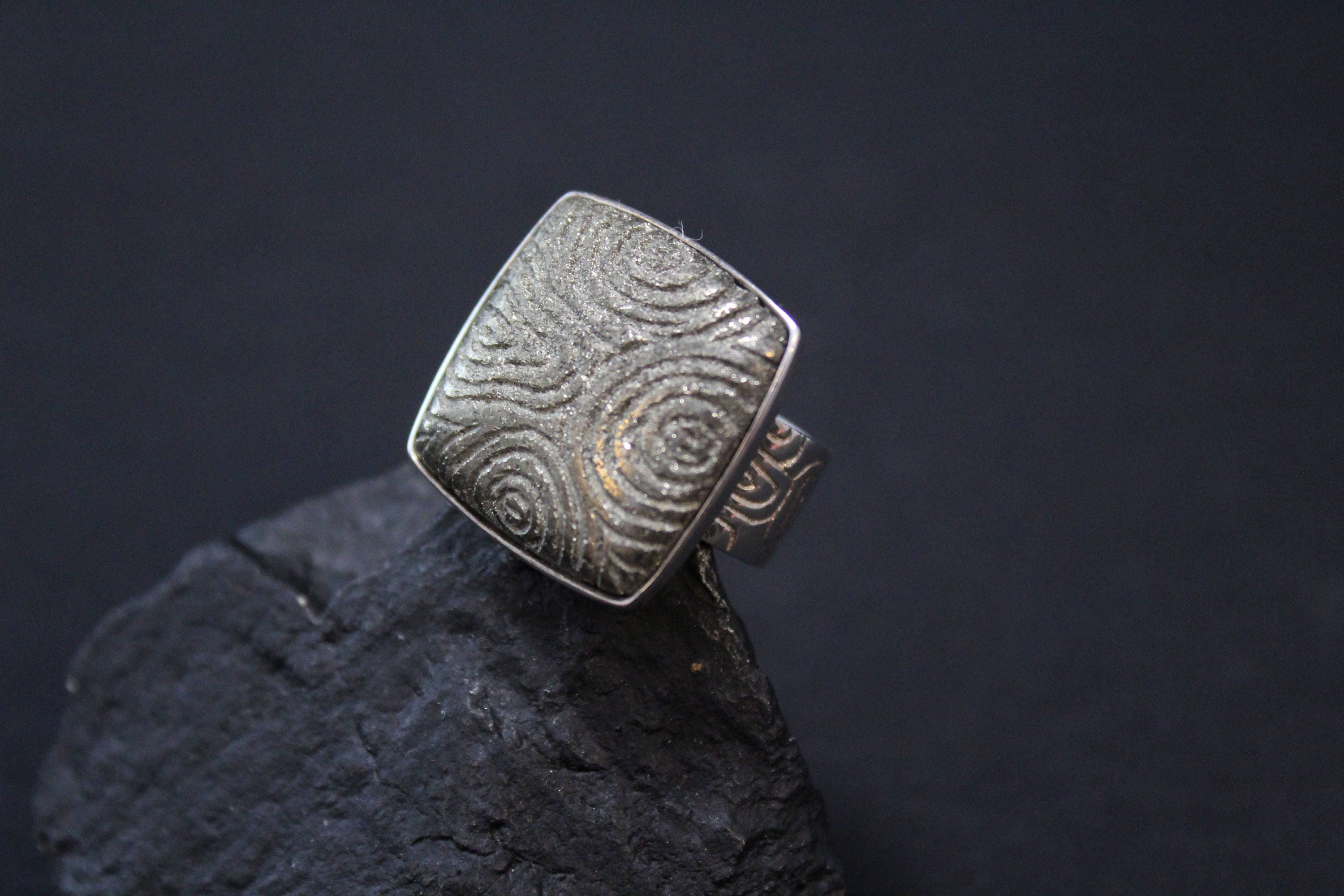Sterling Silver Carved Gemstone Ring, Sterling Silver Zen Jewelry, Zen ...