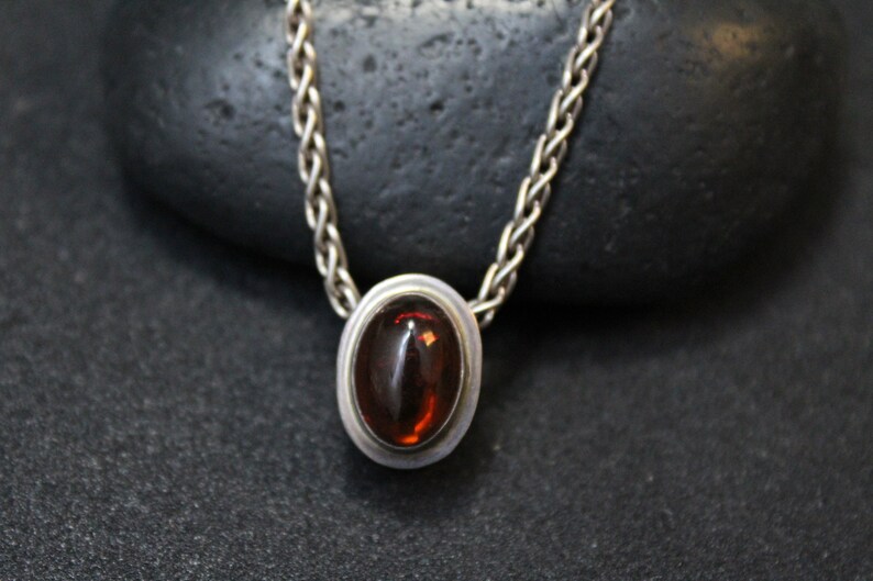 Sterling Silver Lori Bonn Amber Pendant Image 0