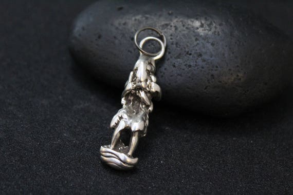 Unique Sterling Silver Figural Pendant, Sterling Silver Person Figure, Sculptural Pendant, Unique Sterling Silver Pendant