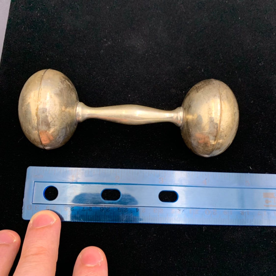 Sterling Silver Baby Rattle, 925 Baby Rattle By  Sterling, Vintage