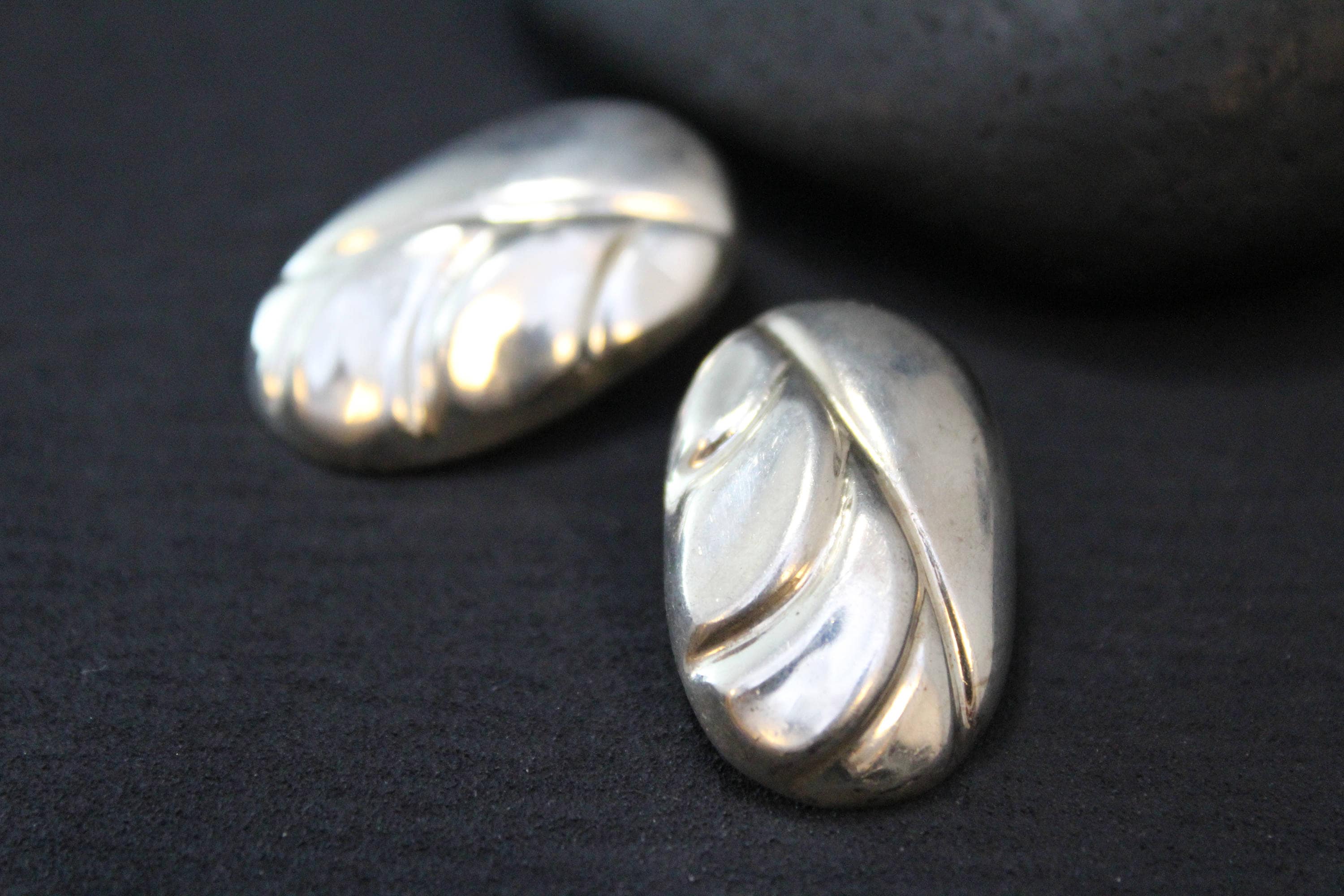 Oval Sterling Silver Clip On Earrings, Sterling Clip Ons, Mexican ...