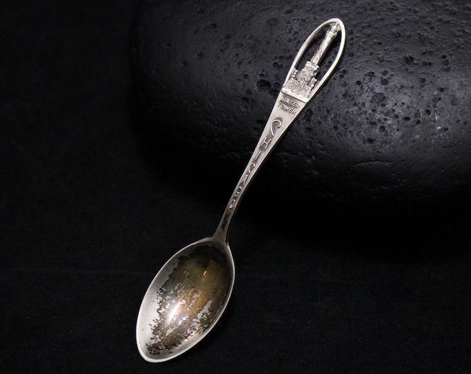 Vintage Sterling Silver Chicago Souvenir Spoon, Sterling Baby Chicago Spoon, Chicago Water Tower Collectible Souvenir, Windy City Chicago