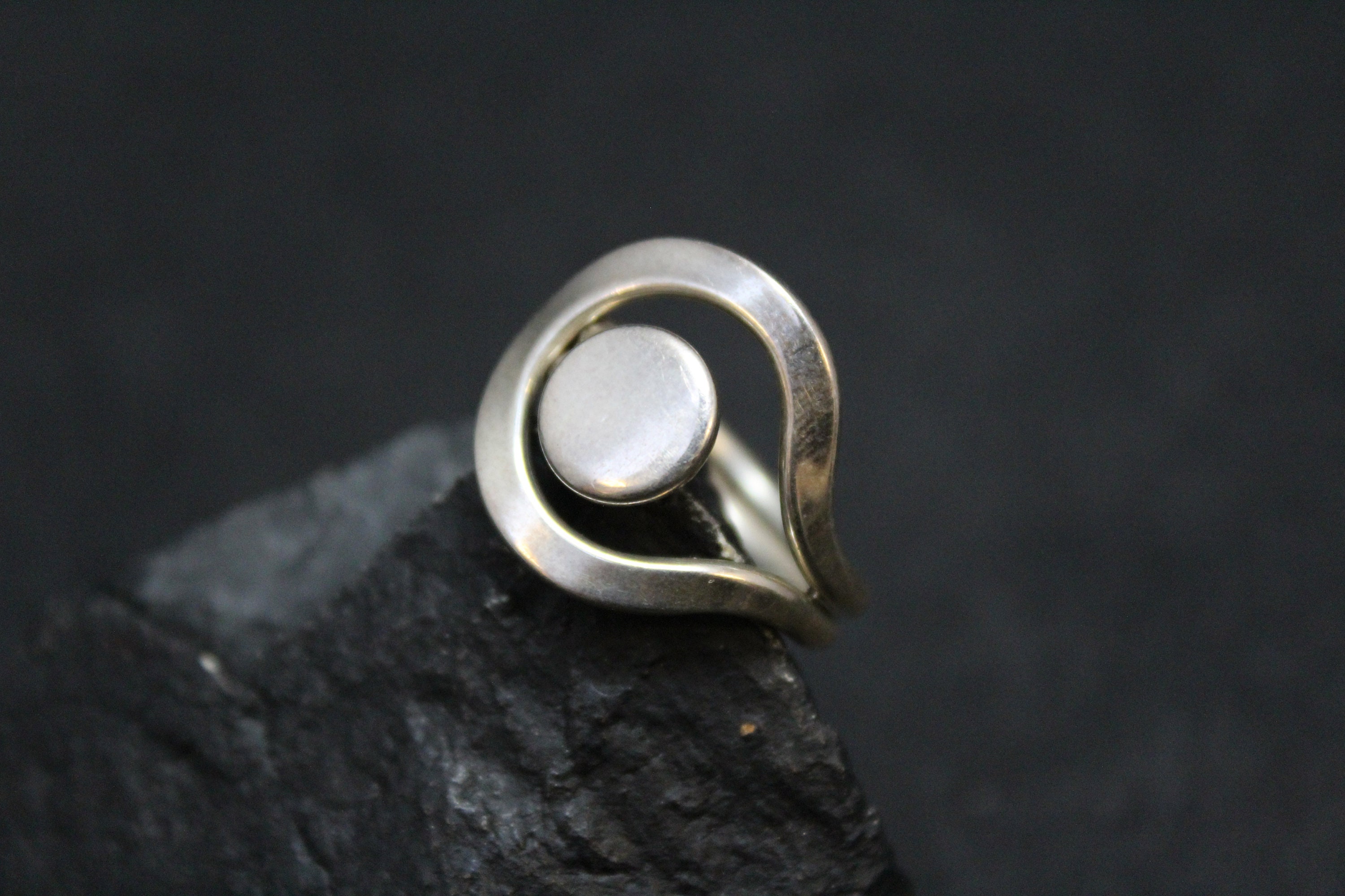 Sterling Silver Modernist Ring, Sterling Silver Geometric Ring ...