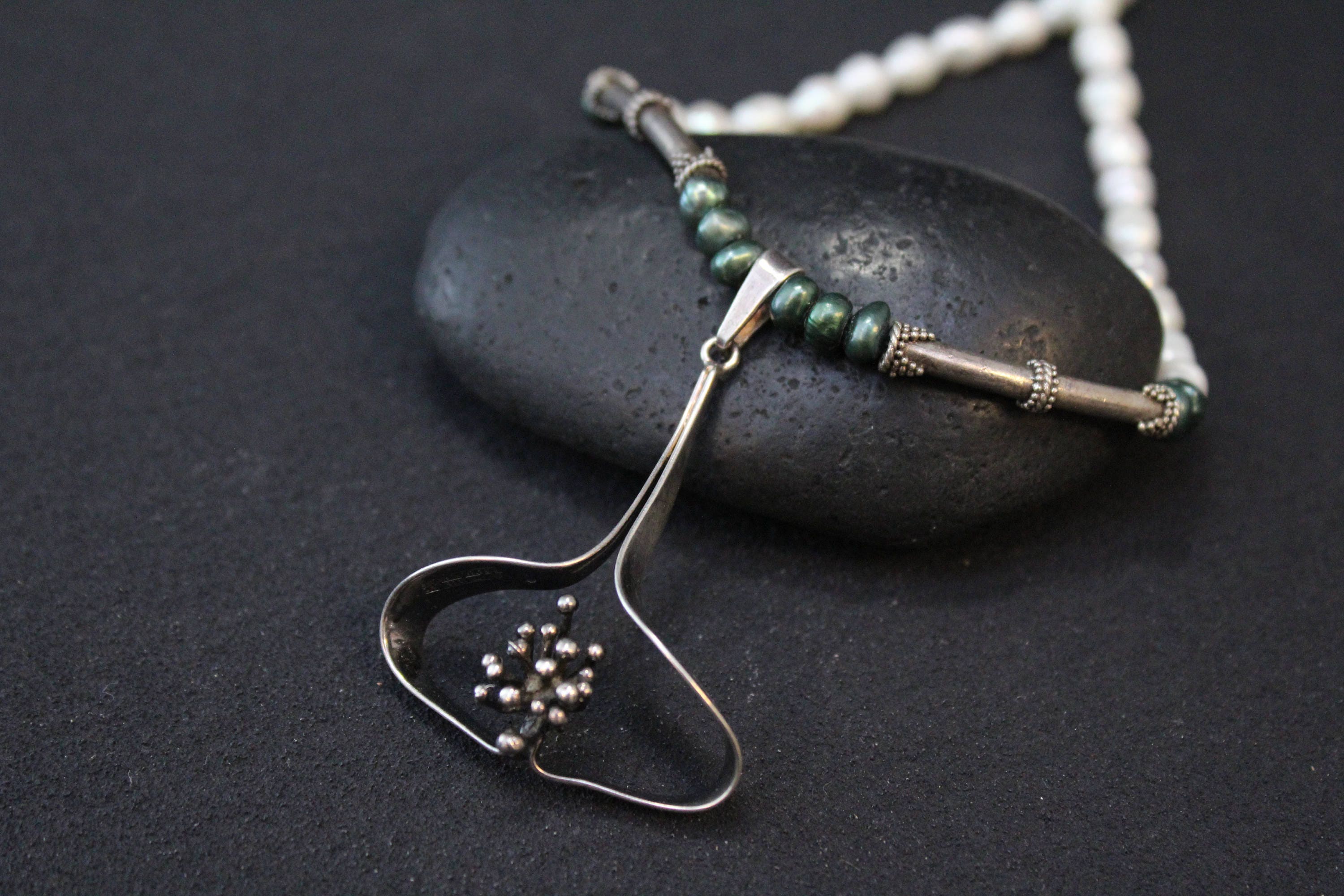 Sterling Silver Erik Granit Scandinavian Necklace, Sterling Silver Finland Necklace, Finland