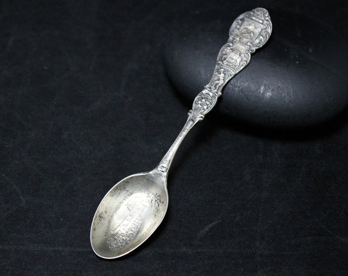 Vintage Sterling Silver Summit of Pikes Peak Colorado Souvenir Spoon, Sterling Colorado Spoon, Mountain Spoon, Pikes Peak Souvenir Spoon