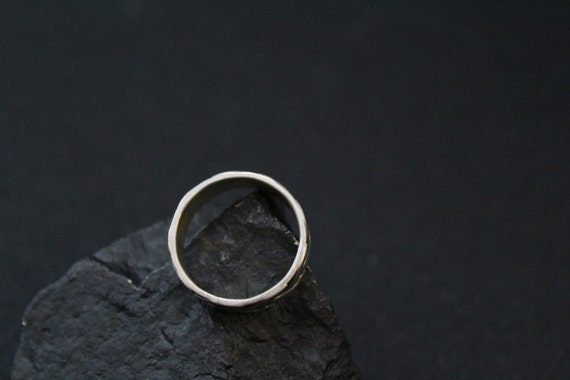 Sterling Silver Tire Tread Band Ring - image 3