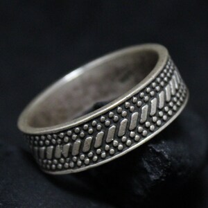 Sterling Silver Band Ring, Sterling Silver Patterned Band Ring, Sterling Patterned Ring, Sterling Band Ring, Sterling