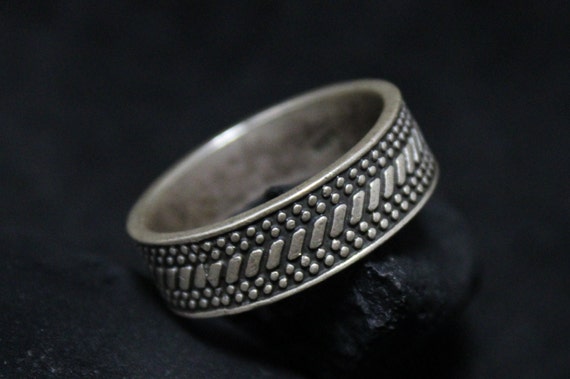 Sterling Silver Band Ring, Sterling Silver Patterned Band Ring, Sterling Patterned Ring, Sterling Band Ring, Sterling