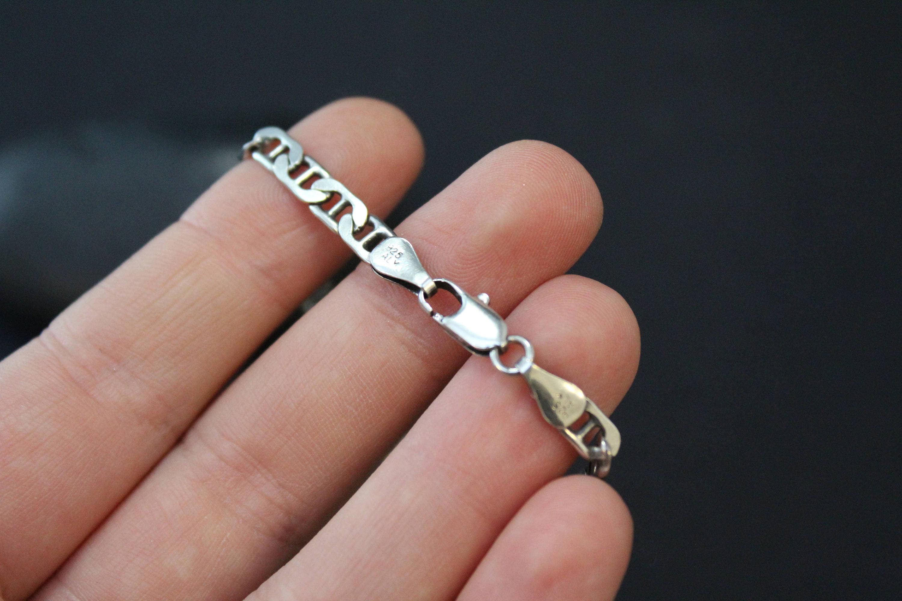 silver gucci link bracelet
