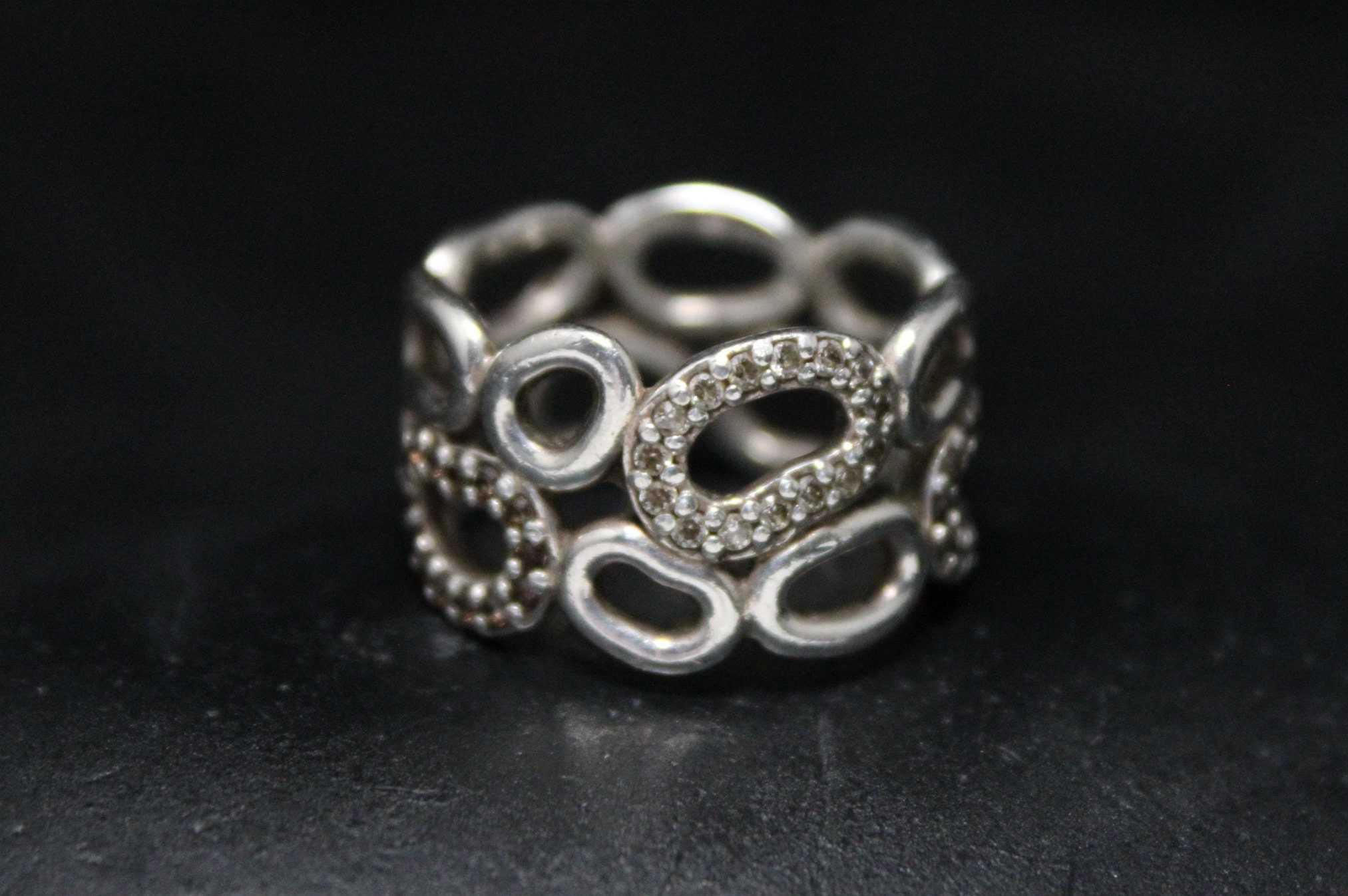Pandora open clearance circle ring