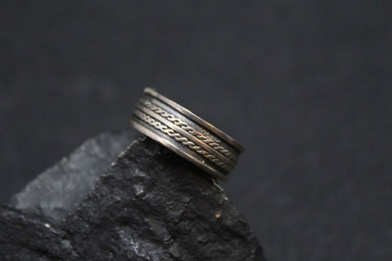 Sterling Silver Band Ring, Sterling Silver Pattern