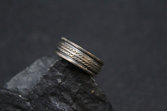 Sterling Silver Band Ring, Sterling Silver Patterned Band Ring, Sterling Patterned Ring, Sterling Band Ring, Sterling