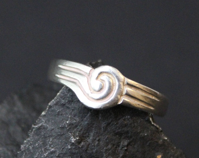 Silver Swirl Band Ring,  Silver Swirl Ring, Silver Greek Ring, Silver Greek Jewelry, Greek Style Ring