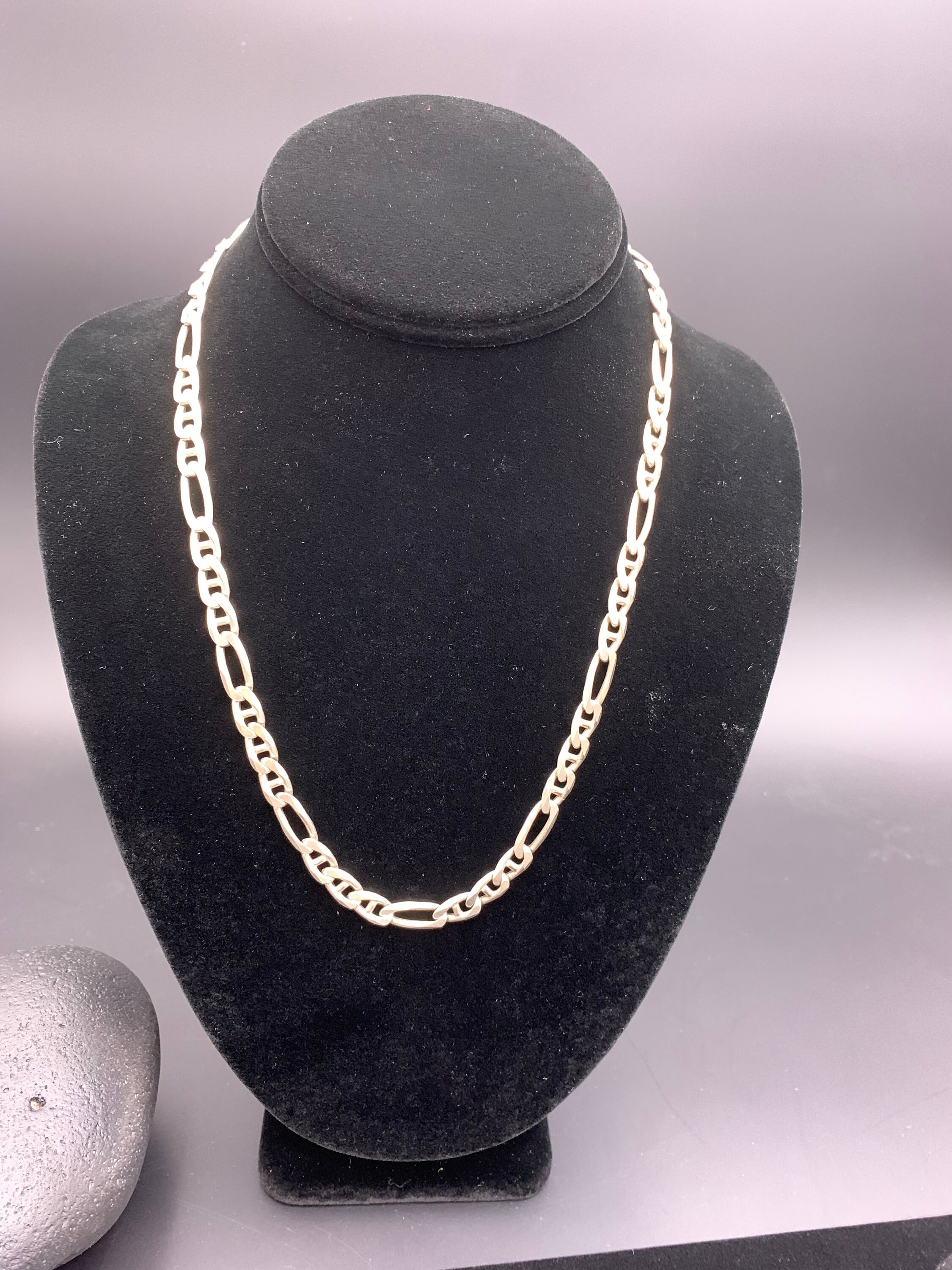 thumbnail image 2 of 20 Inch .925 Sterling Silver Figaro Chain - 1mm To 13mm, Italian Made Necklace 2 of 3
