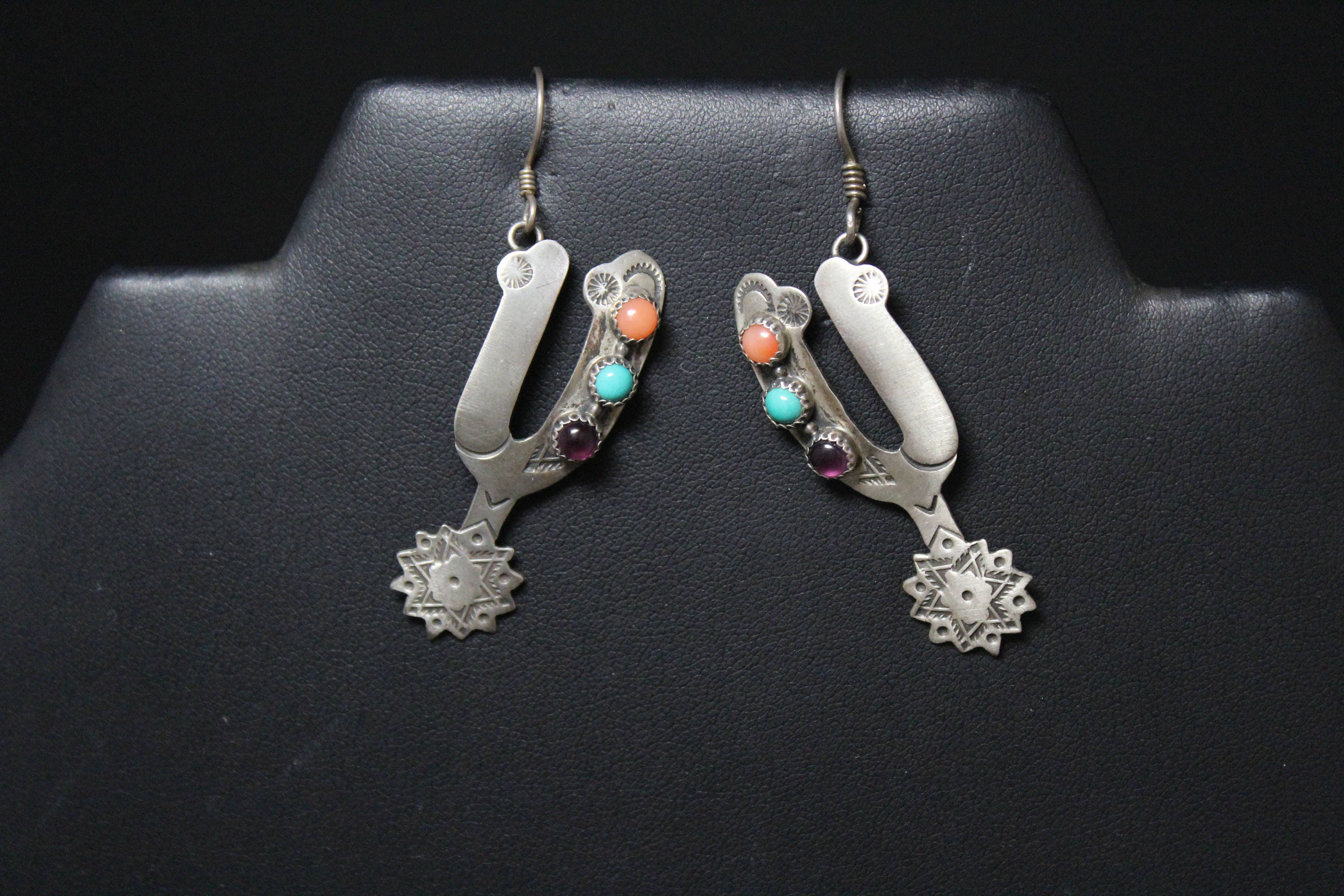 Grey western earrings Clearance