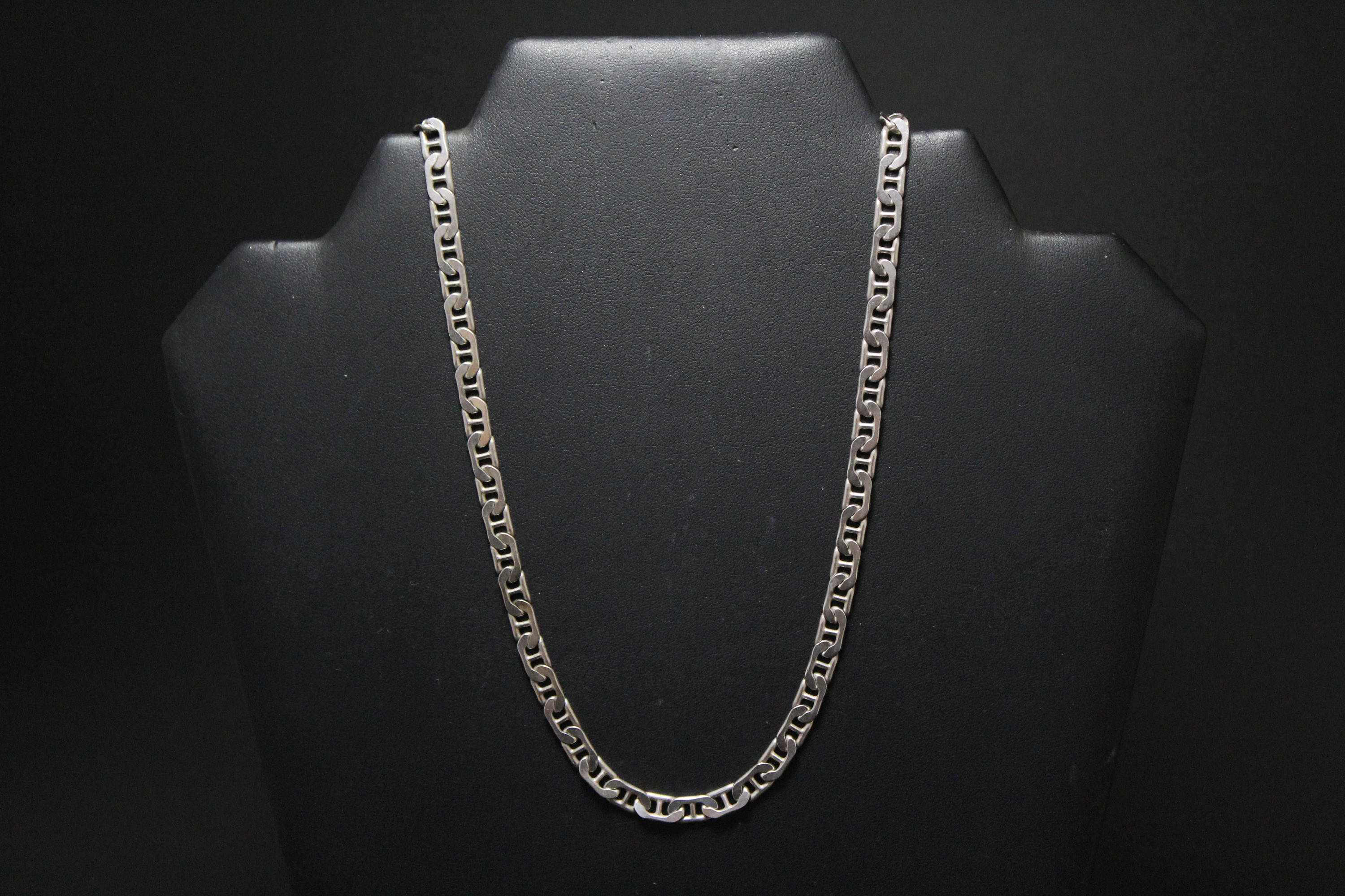 Sterling Silver Gucci Link Chain, Sterling Anchor Chain, Heavy Sterling Silver Chain, Men's