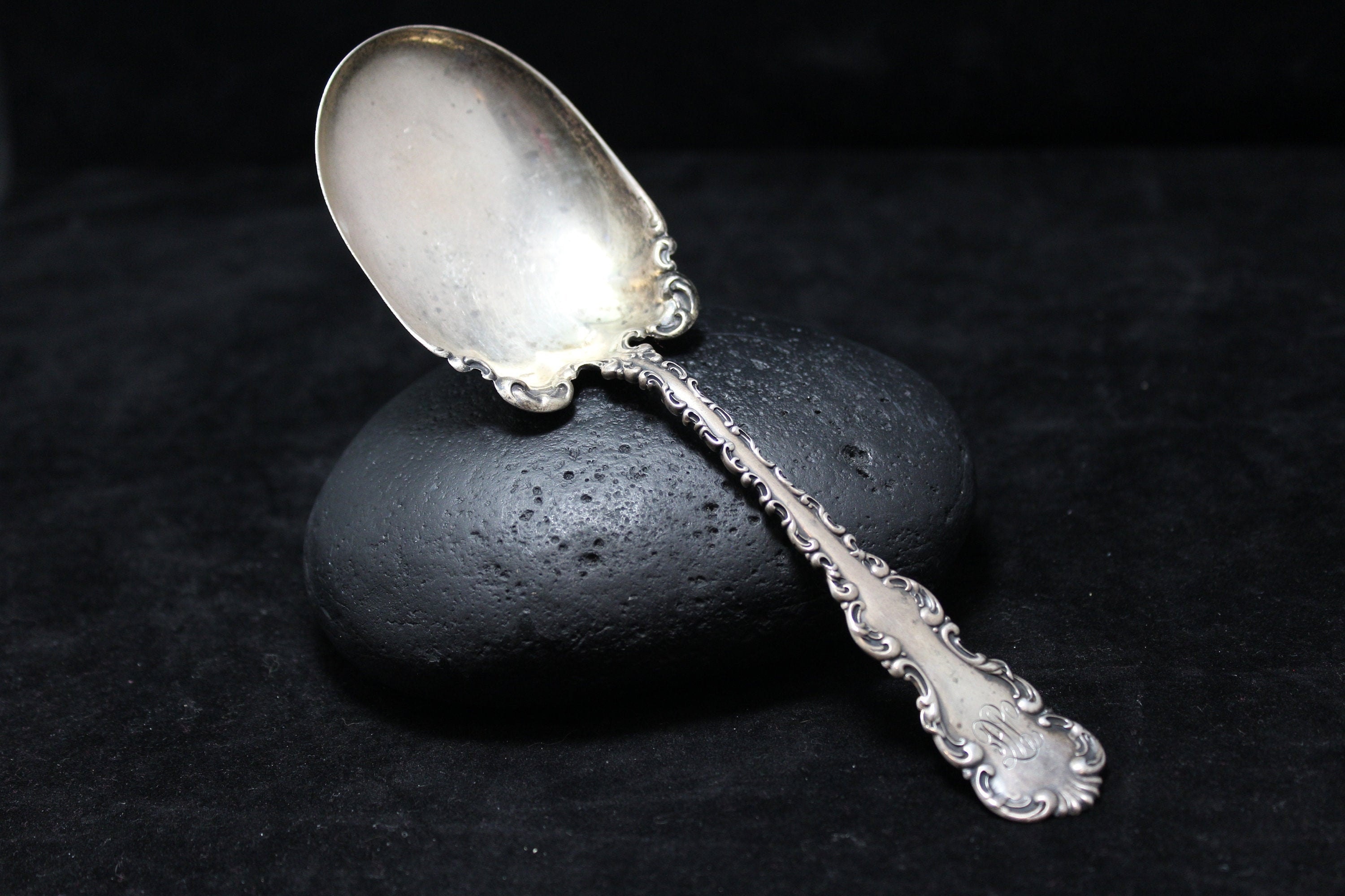 Sterling Silver Louis XV Large Serving Spoon By Whiting Gorham