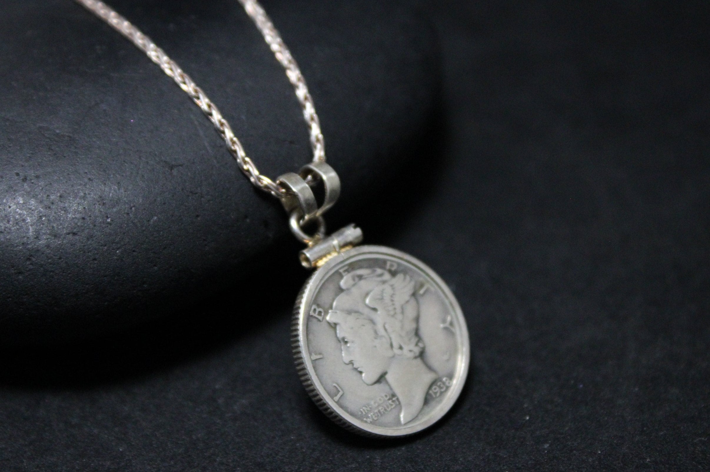 Mercury hotsell dime necklace