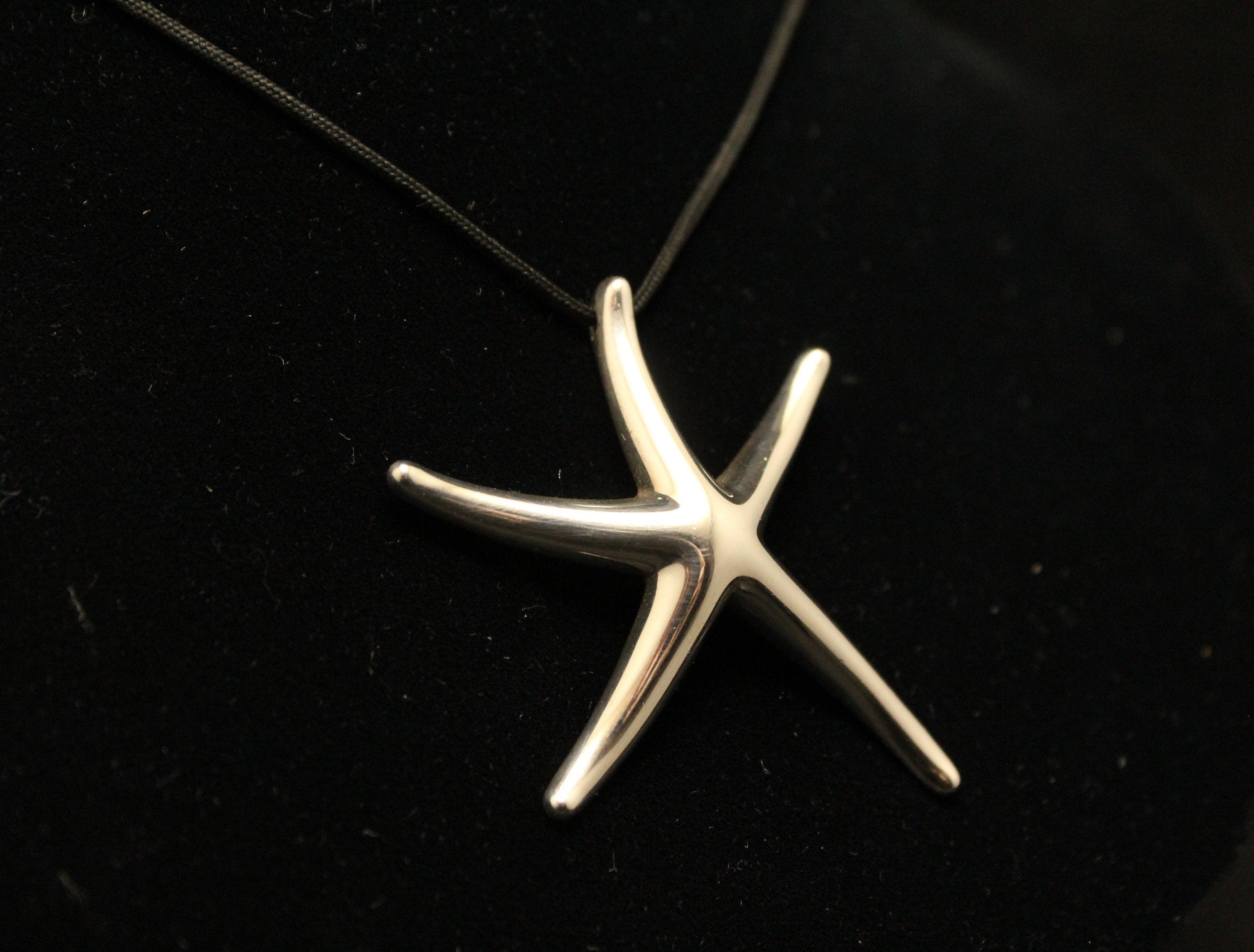 Tiffany Co. Silver Starfish Elsa Peretti Spain Necklace Large