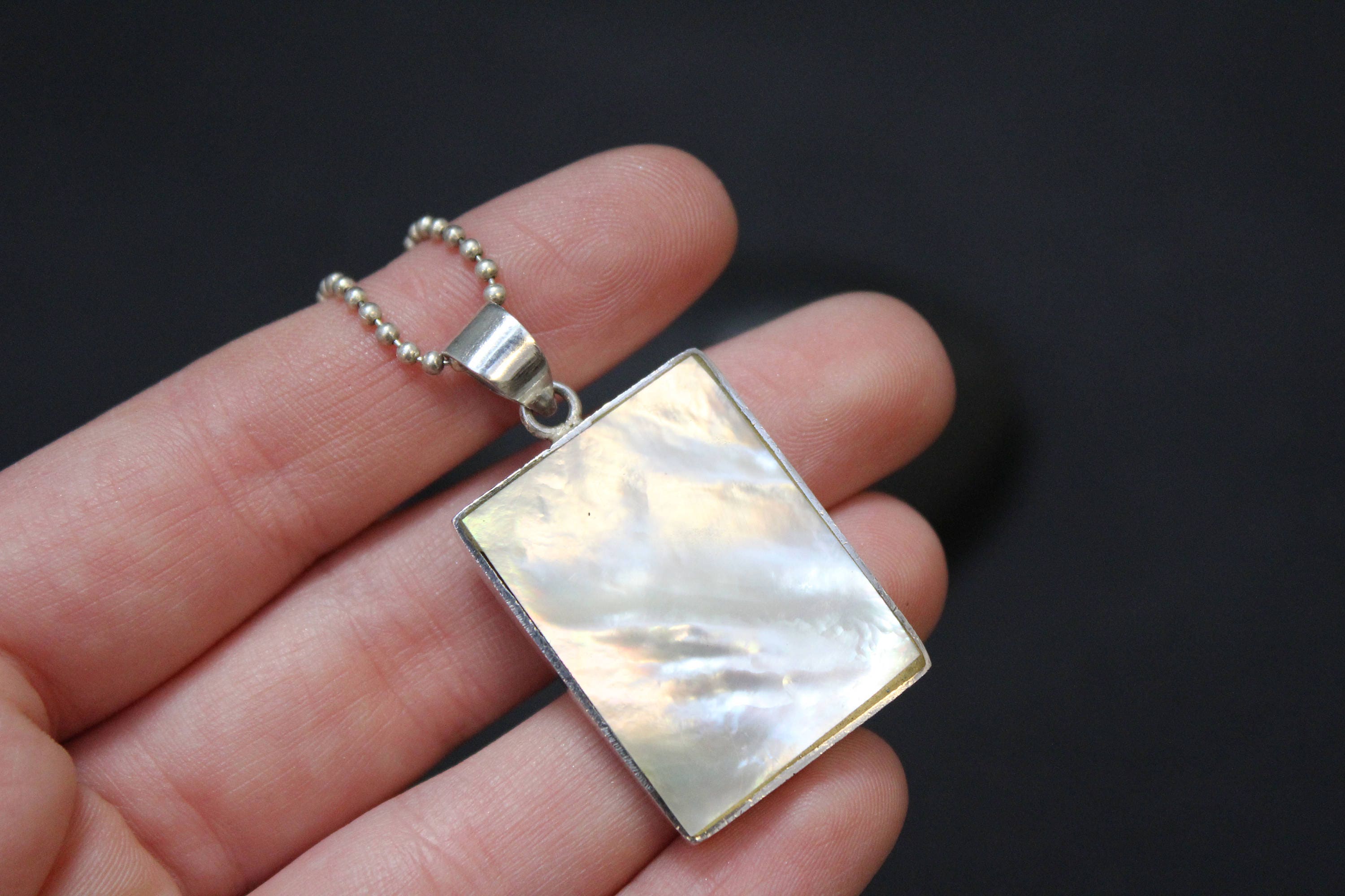 mother of pearl necklace amazon