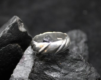 Sterling Silver 925 Spiral Ring, Silver Contemporary Ring, Classic Traditional Sterling Silver Ring, Twisted Design Silver Ring