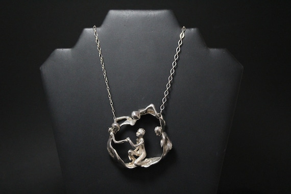 FANTASTIC Sterling Silver Large Brutalist Figure N