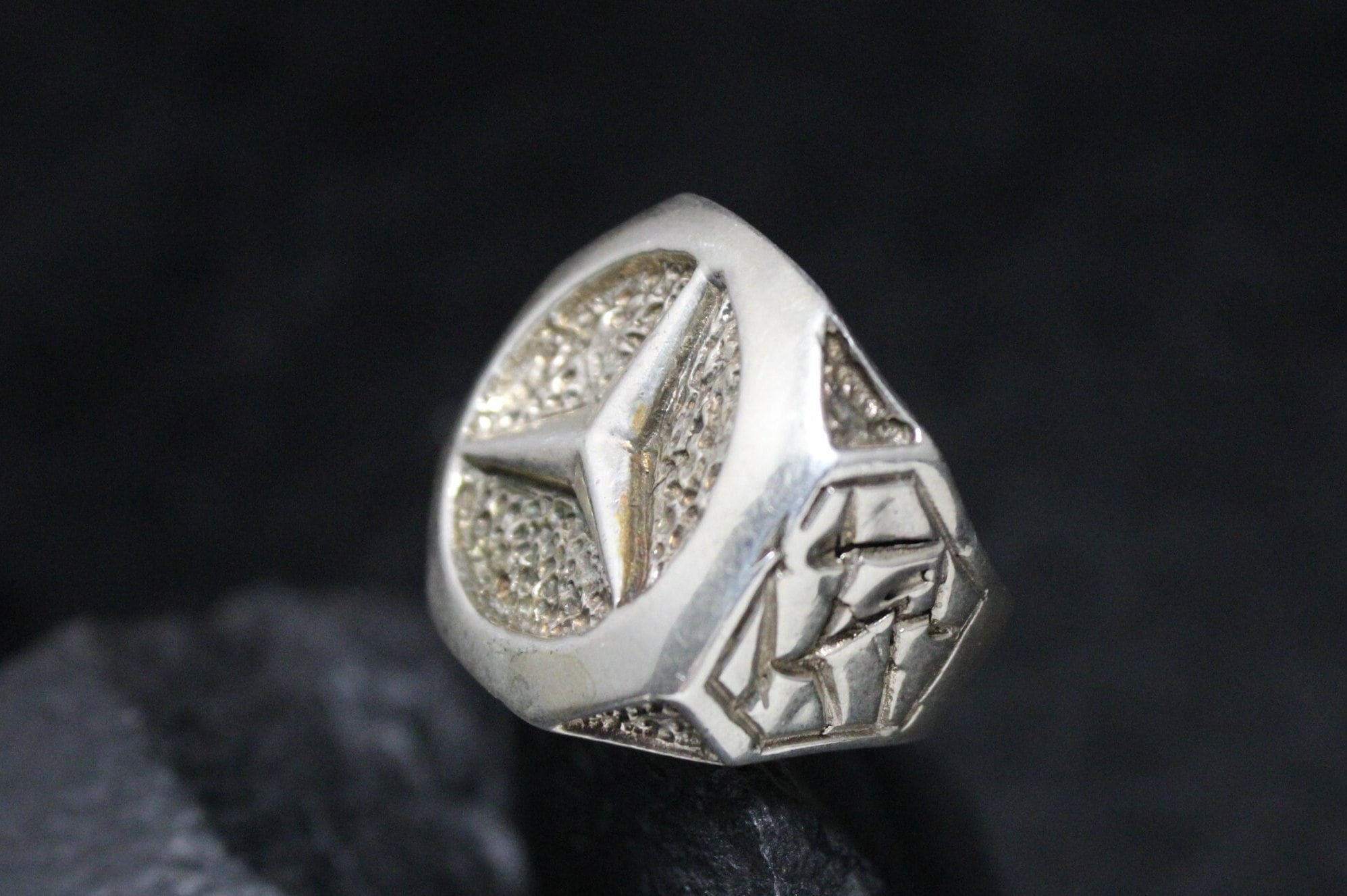 Mercedes shop ring silver