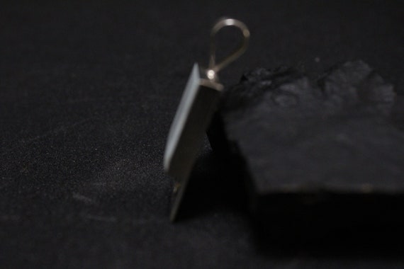 Geometric Sterling Pendant With Circle Cutouts an… - image 6