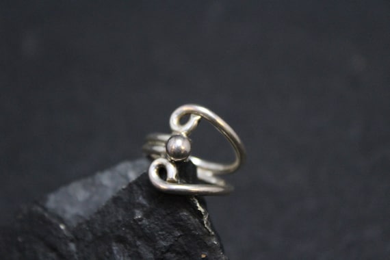 Simple Sterling Silver Swirl Band Ring, Sterling S