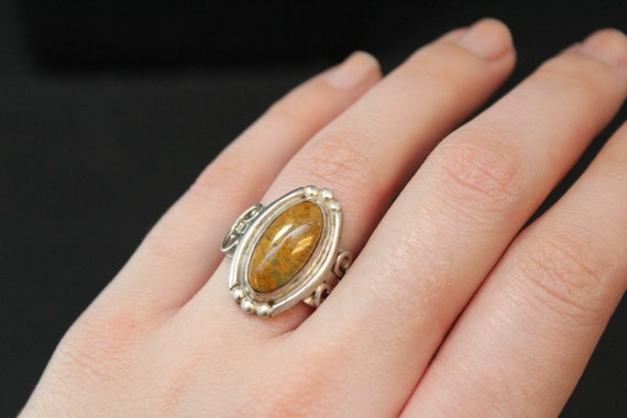 Sterling Silver and Jasper Southwestern Style Lon… - image 4