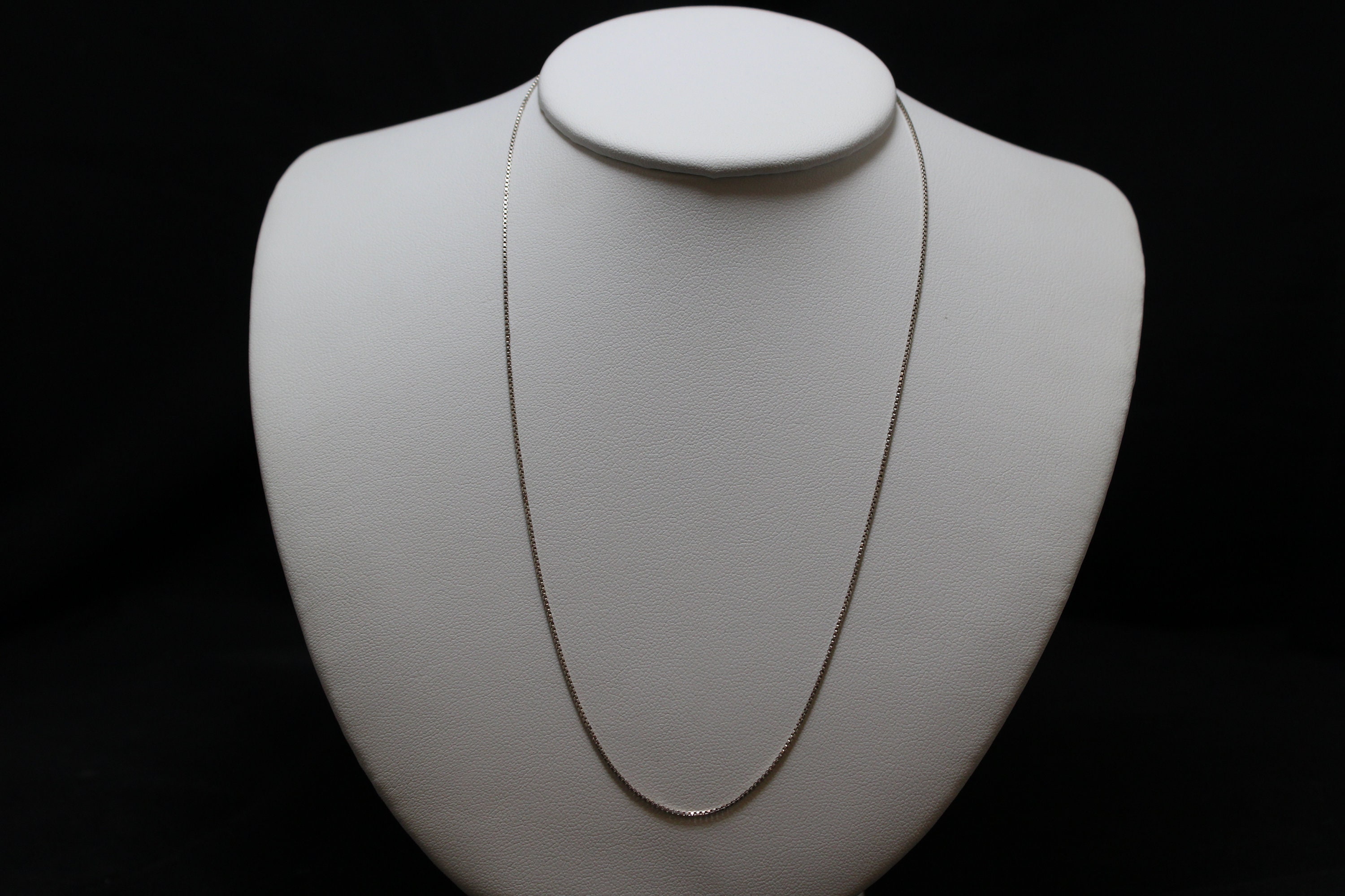 18 Sterling Silver Milor 0 85 Mm Box Link Necklace Chain 18 Sterling Silver Milor 0 85 Mm Box Link Necklace Chain