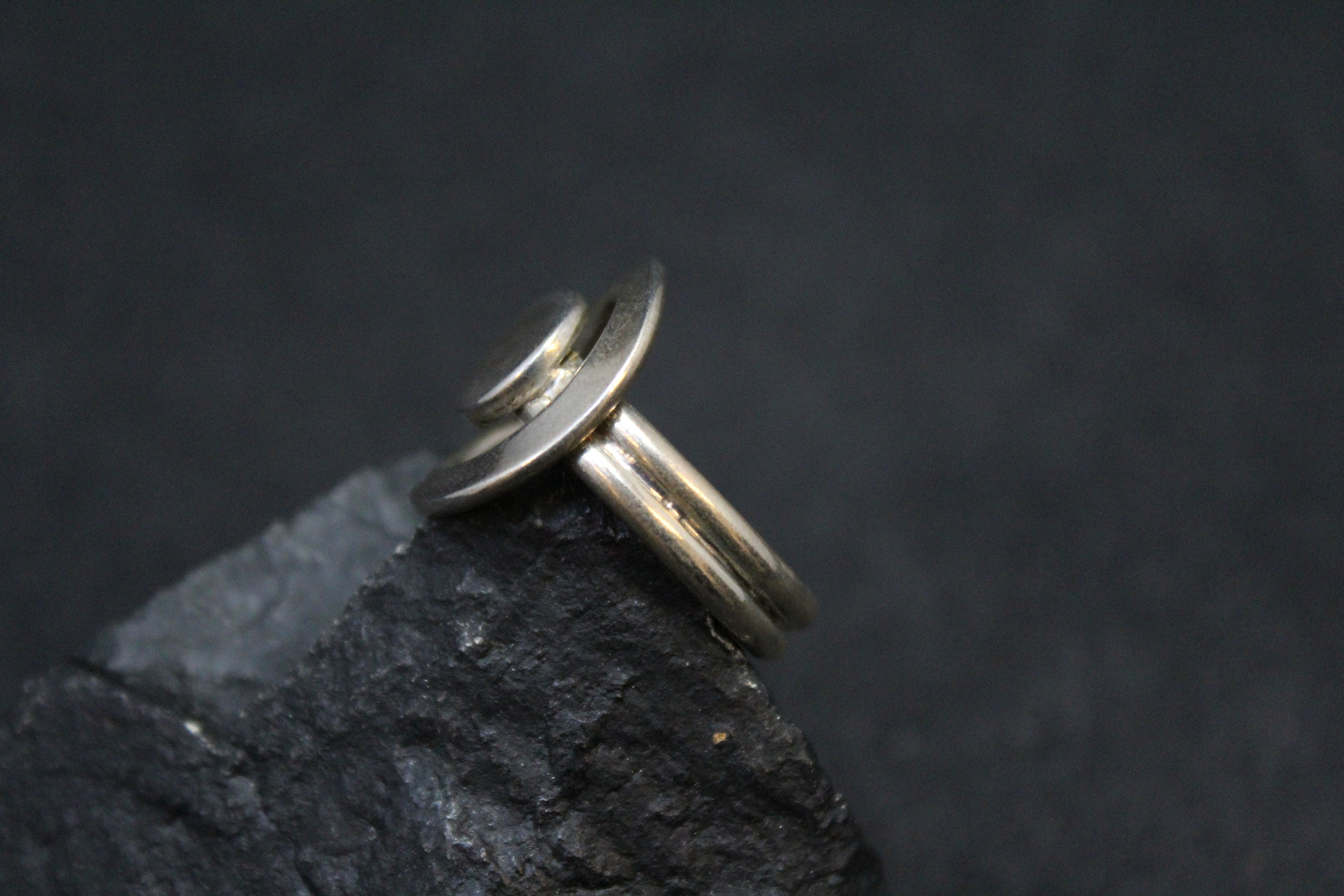 Sterling Silver Modernist Ring Sterling Silver Geometric Ring