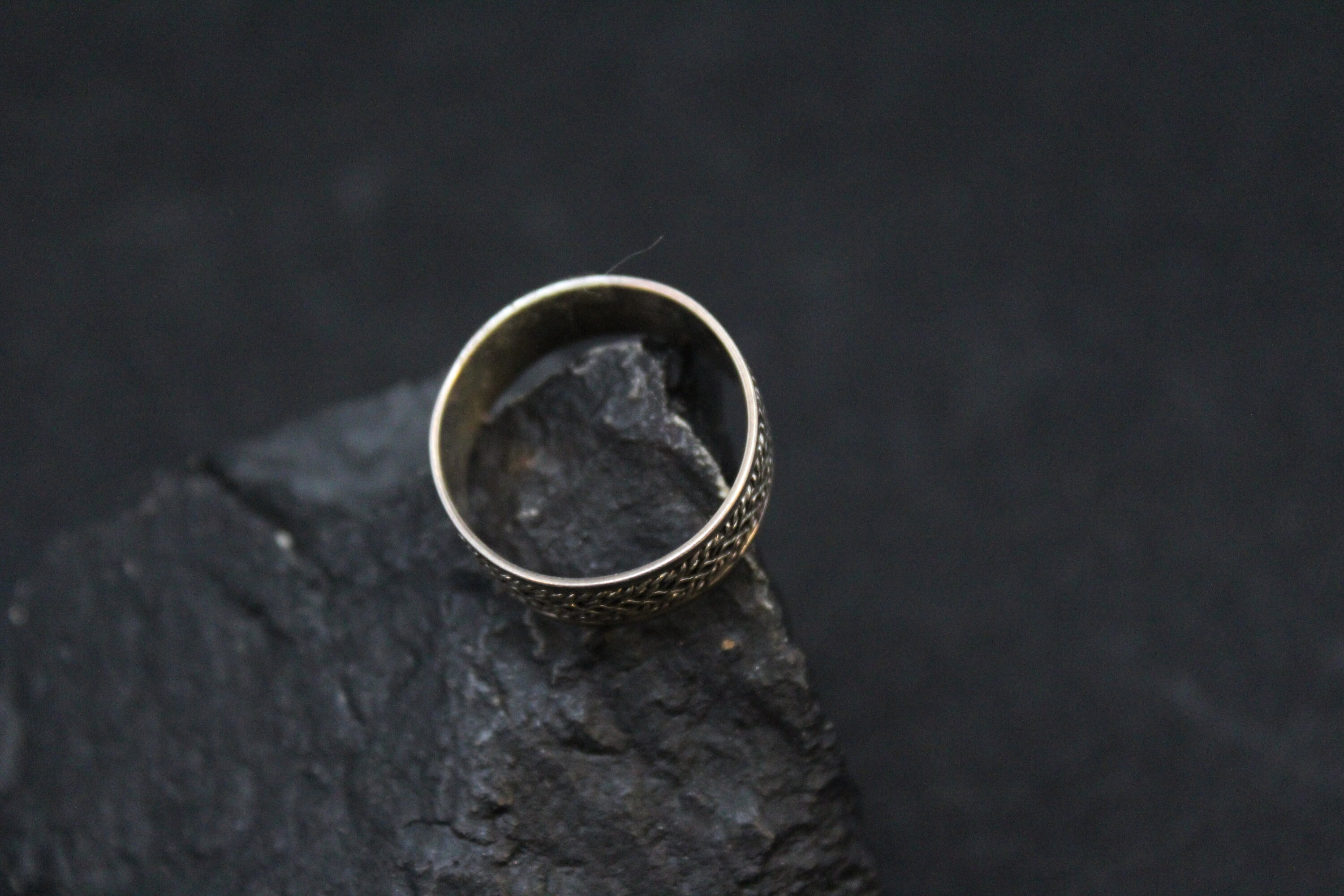 Sterling Silver Band Ring, Sterling Silver Patterned Band Ring ...