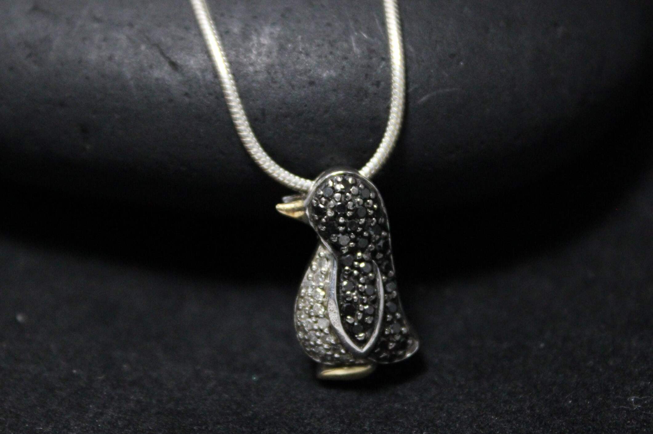 Gold Plated Portly Penguin Cremation Urn Pendant, Penguin Cremation Jewelry,  Animal Pendants