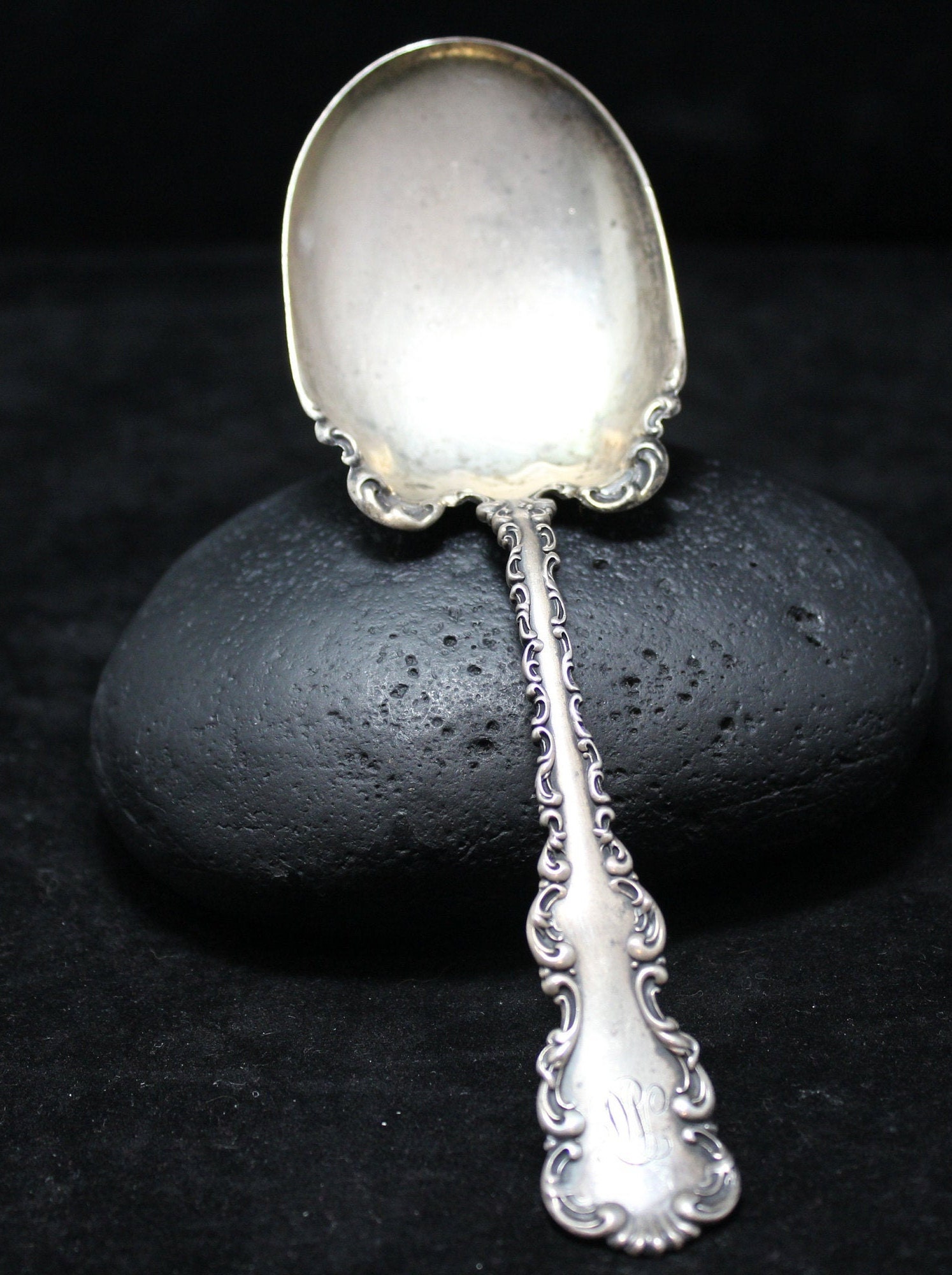 Sterling Silver Louis XV Large Serving Spoon By Whiting Gorham