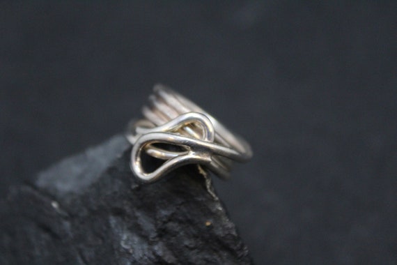 Simple Sterling Silver Swirl Band Ring, Sterling S