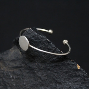 Sterling Silver ID Bangle Bracelet for Infants, Babies, Newborns; Christening Jewelry Gifts, Baby Gifts