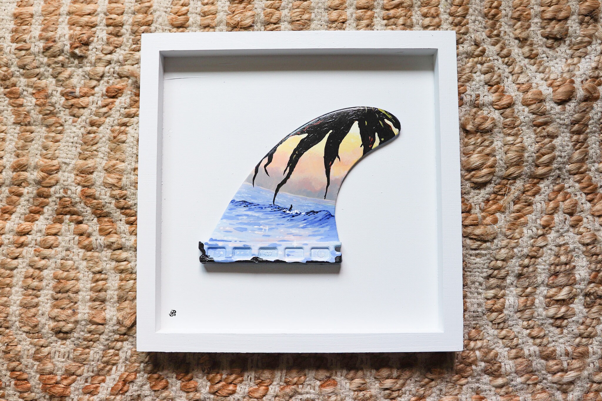 Surfboard shop fin art